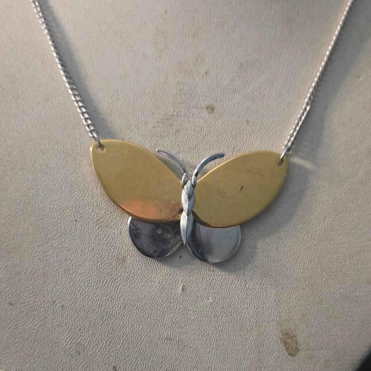 Butterfly Pendant Necklace image 5
