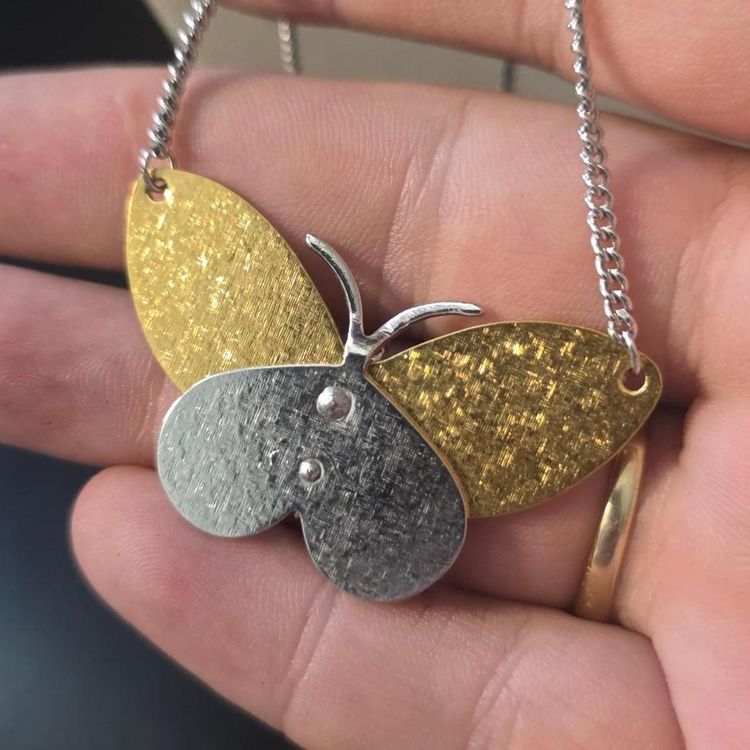 Butterfly Pendant Necklace image 8