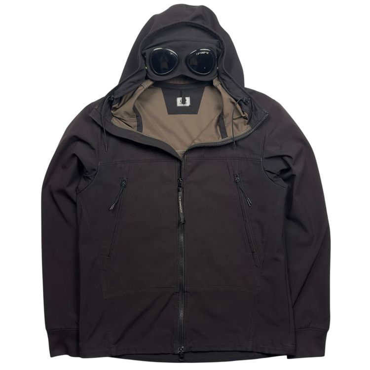 C.P. Company Soft Shell Goggle Jacket - Brown