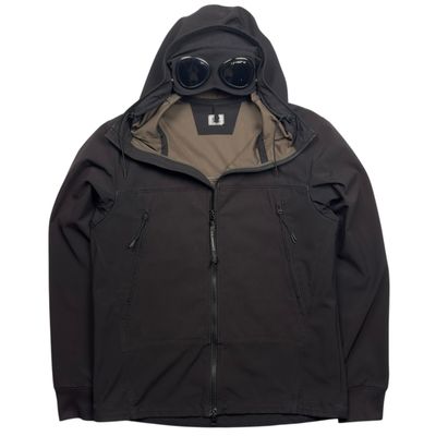C.P. Company Soft Shell Goggle Jacket - Brown