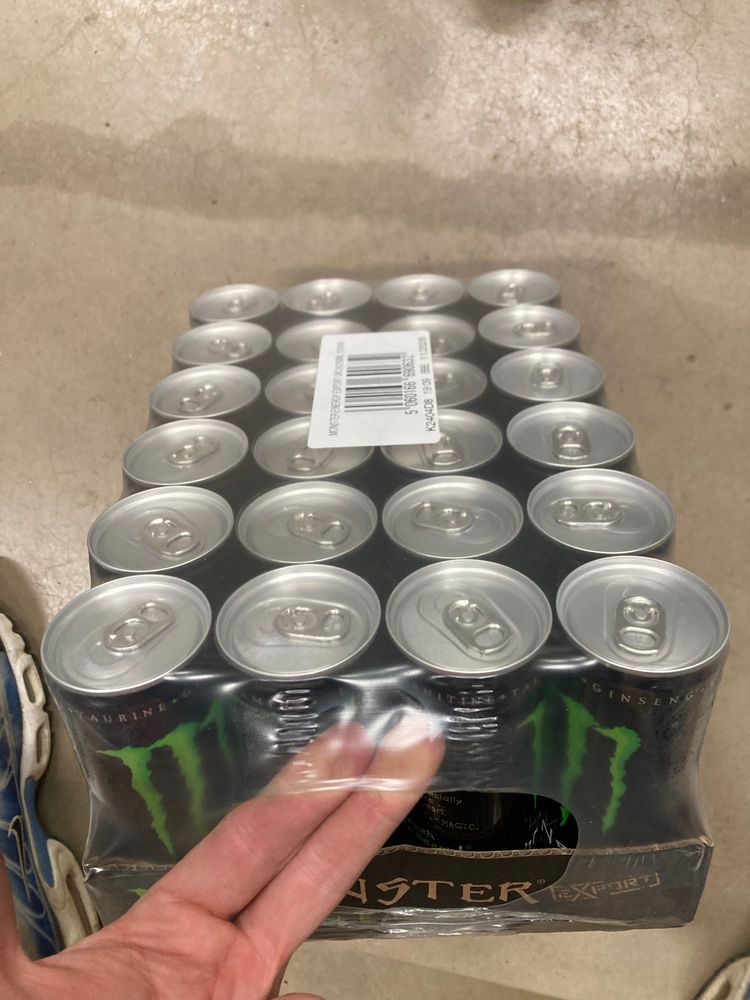 24x cans of monster green 250ml 