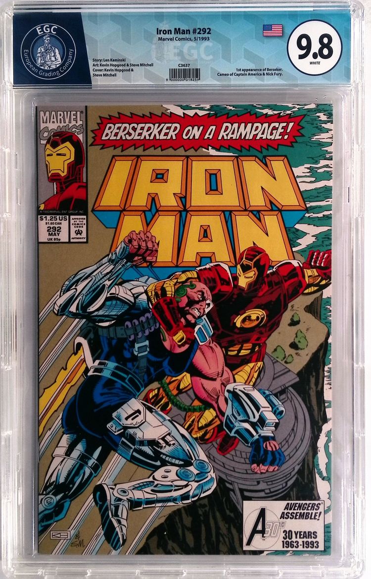 Iron Man #292 - Marvel Comics, 5/1993 - EGC 9.8 image 1