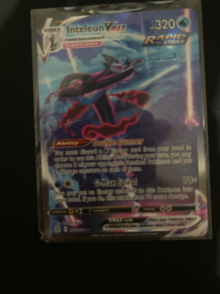 Inteleon Vmax Pokémon Card