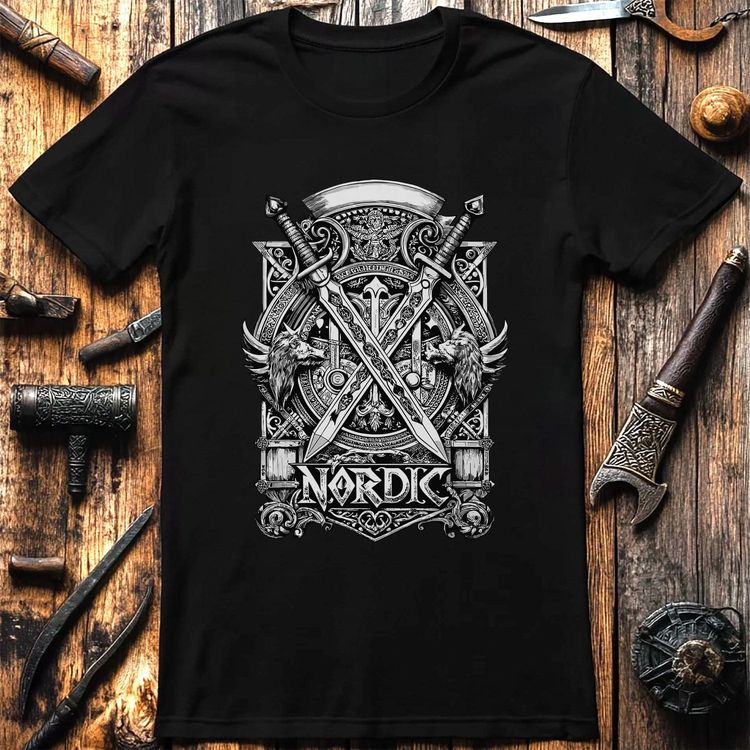 Vikings Nordic43 t-shirt Crossed swords 8