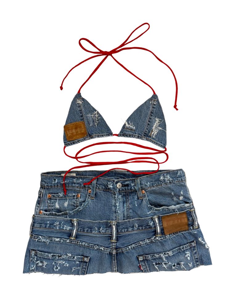 DOUBLE DENIM SKIRT SET image 4