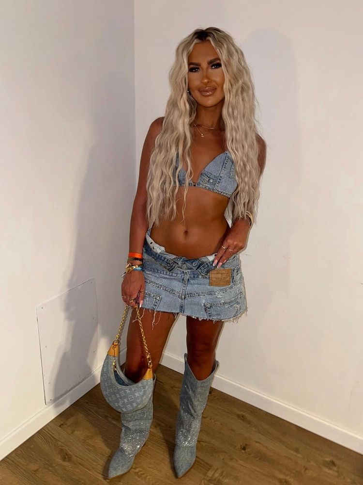 DOUBLE DENIM SKIRT SET image 6