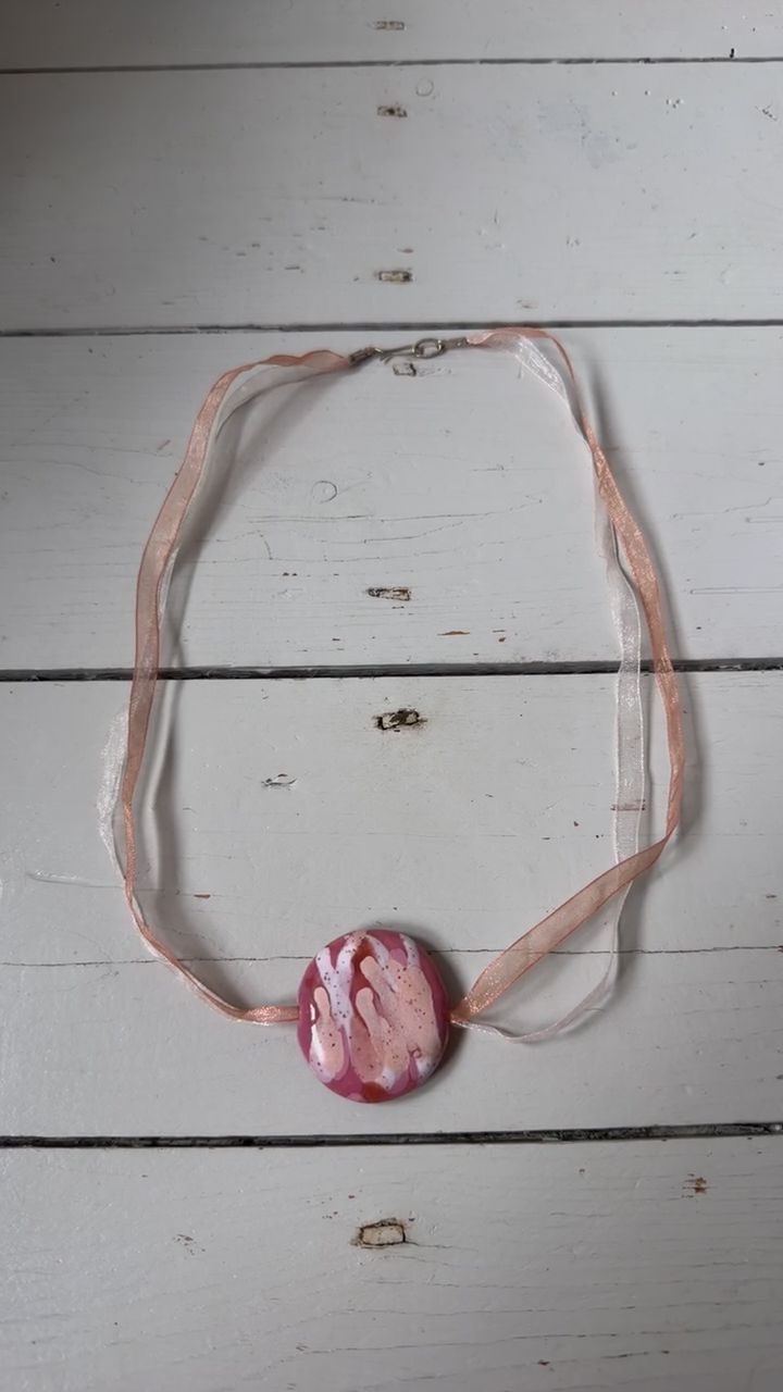 Vintage handmade Pendant necklace  image 1