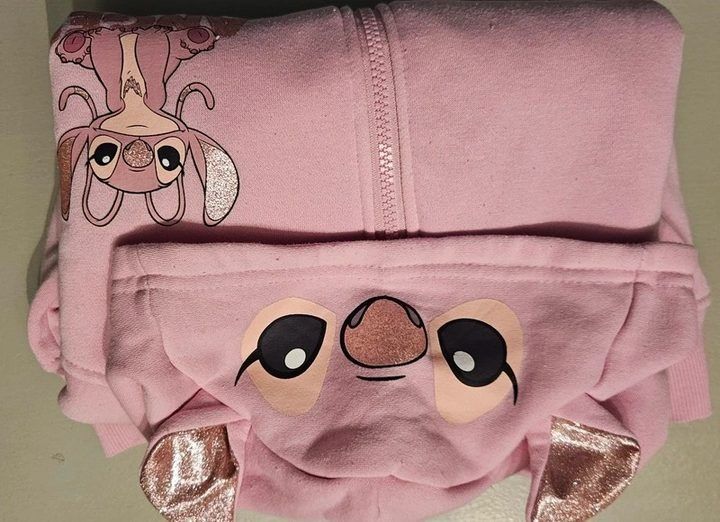 Disney Angel Kids Pink Hoodie imagen 2