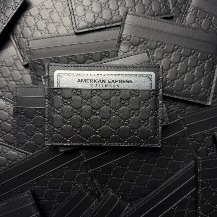 GUCCI CARDHOLDER - MINI GG MONIGRAM BLACK (£265RRP)