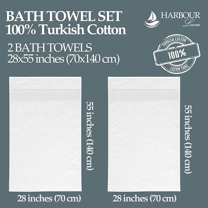 Harbour Loom 2 Piece Bath Towels Set image 2