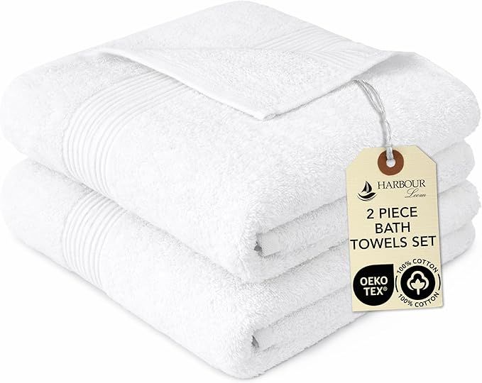 Harbour Loom 2 Piece Bath Towels Set image 1