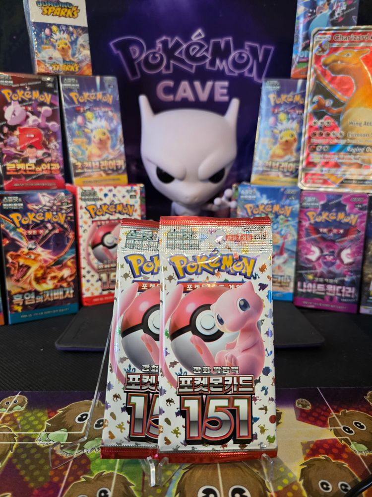 2x Pack 151 booster pack – Korean edition.
