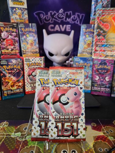 2x Pack 151 booster pack – Korean edition.