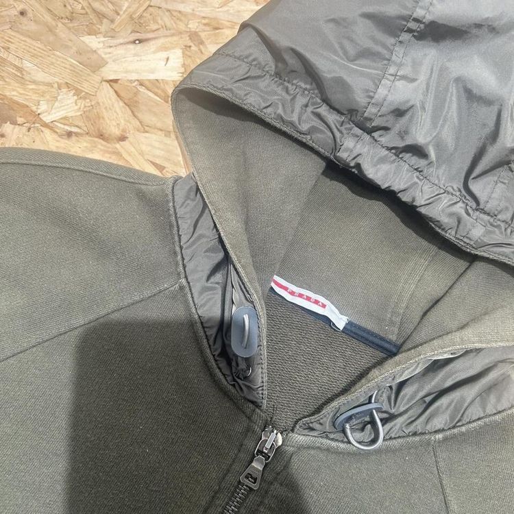 Prada Sport Cotton Hoodie With Nylon Hood imagen 3