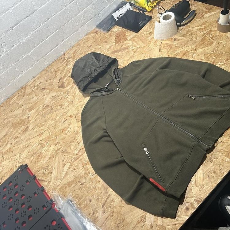 Prada Sport Cotton Hoodie With Nylon Hood imagen 6