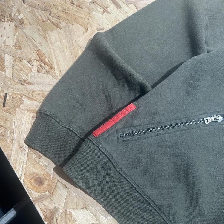 Prada Sport Cotton Hoodie With Nylon Hood imagen 2