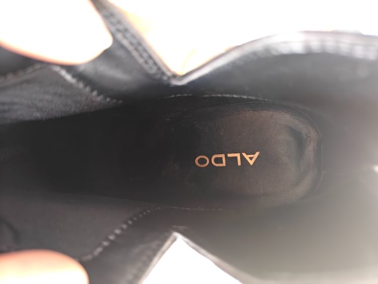 Aldo Black Leather Ankle Boots imagen 4
