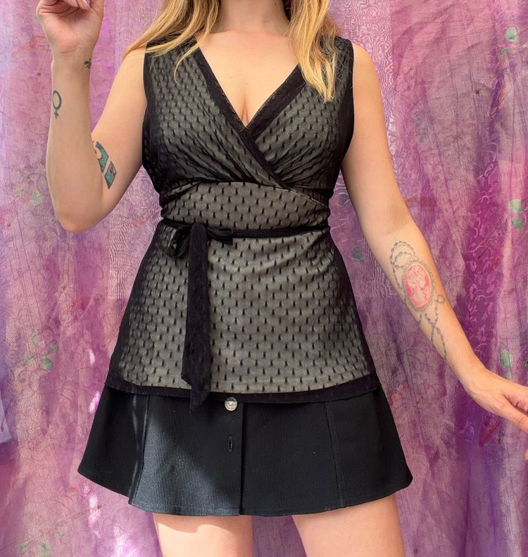 Y2K Peplum Top