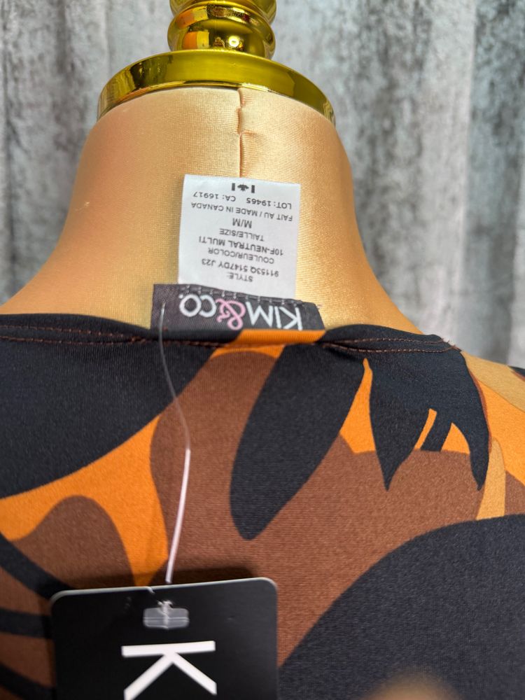 Immagine di Kim & Co Brown And Black Floral Dress 2