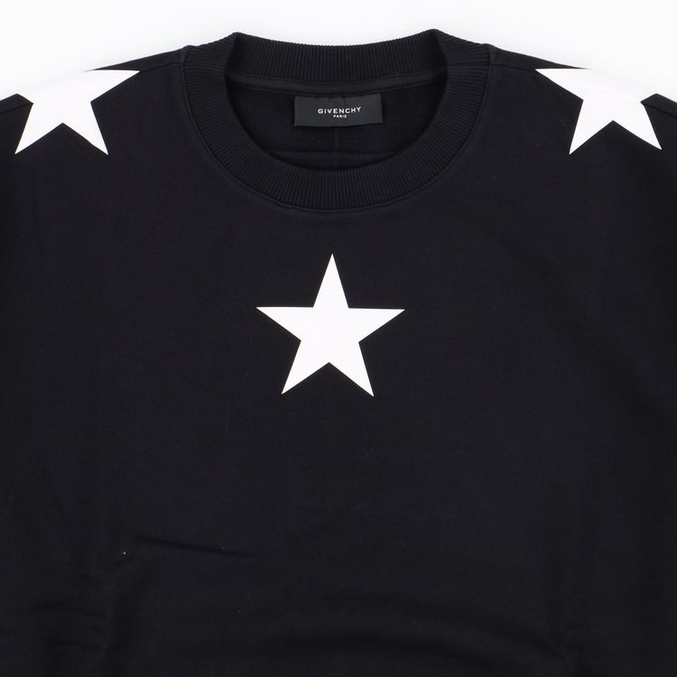 Givenchy Black Stars and Stripes Oversized Sweatshirt image 11