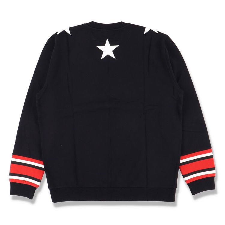 Givenchy Black Stars and Stripes Oversized Sweatshirt image 8