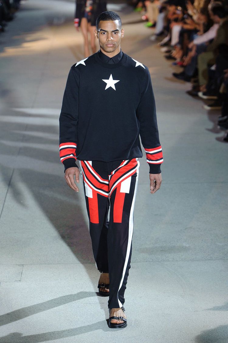 Givenchy Black Stars and Stripes Oversized Sweatshirt image 9
