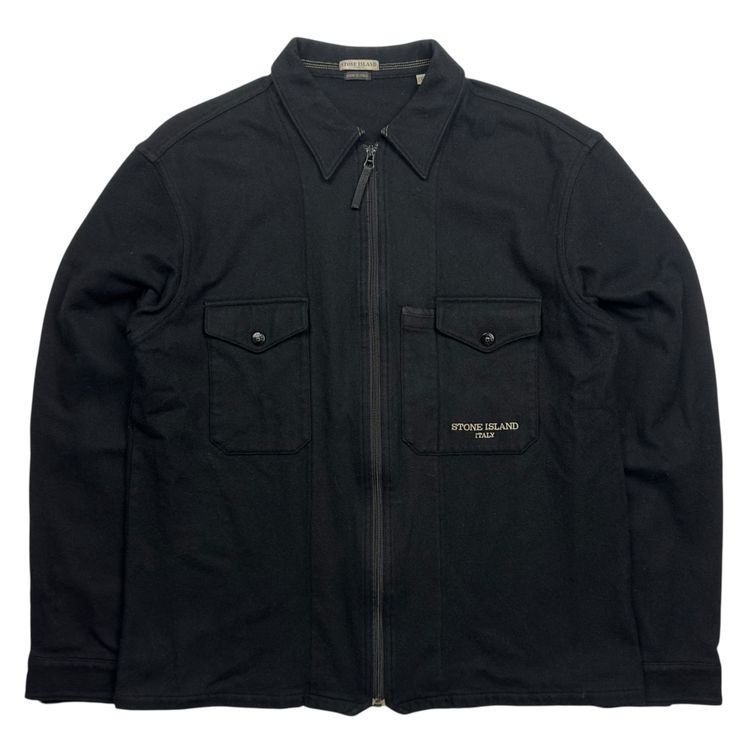A/W 05 Stone Island Wool Blend Spellout Overshirt