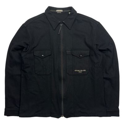 A/W 05 Stone Island Wool Blend Spellout Overshirt