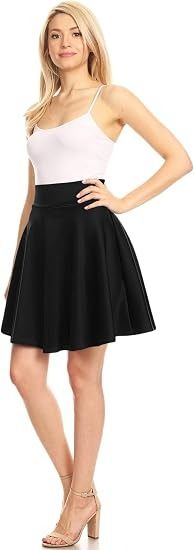 Black Flared Skirt