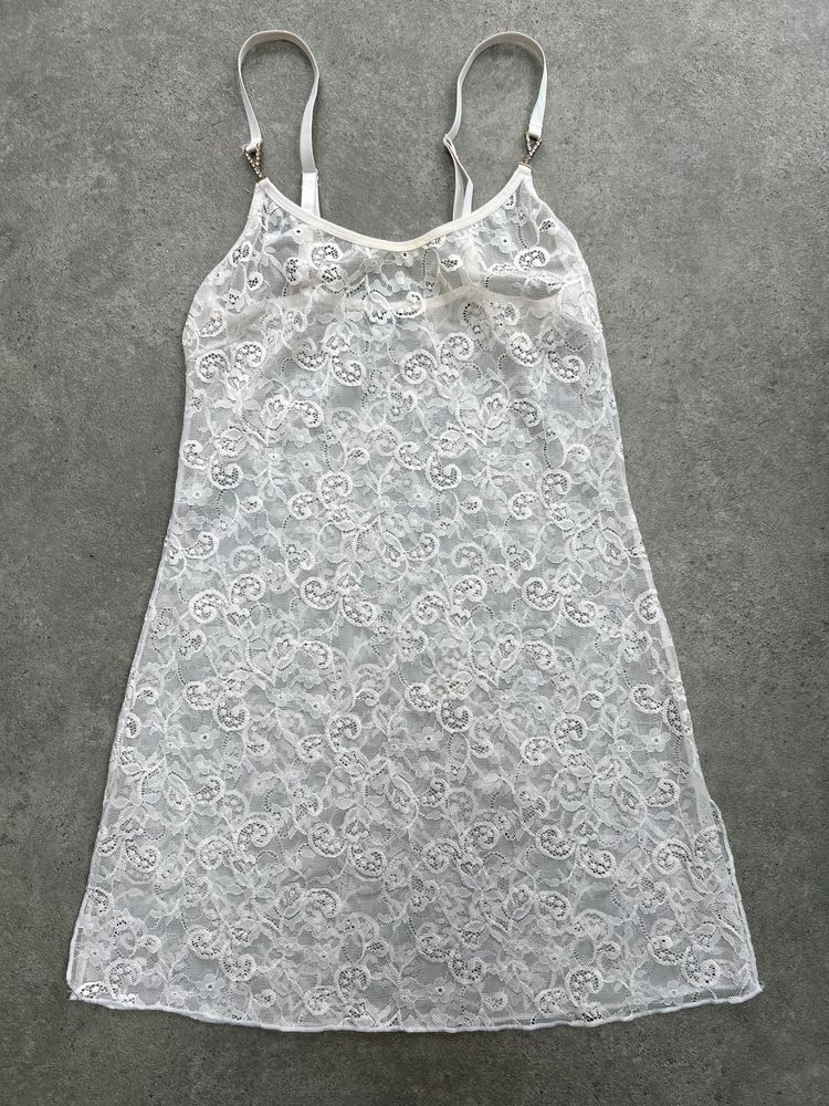 90s Lace lingerie dress - S/M 5