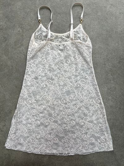 90s Lace lingerie dress - S/M 3