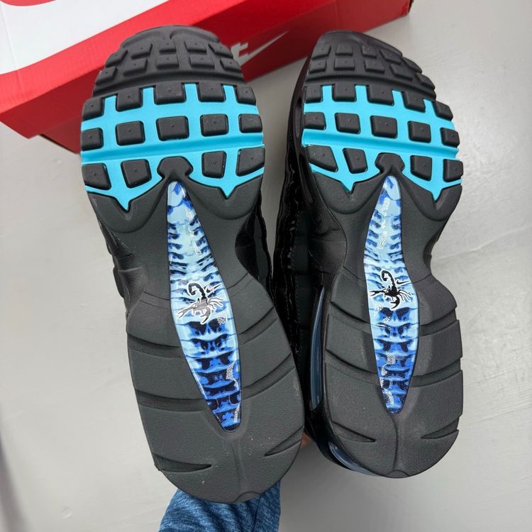 Nike Air Max 95 Size UK 10 Big Bubble SE Scorpion Black Blue Men's IM4691-001 image 3