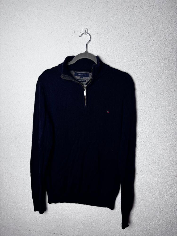 Tommy Hilfiger Tommy Hilfiger Navy Blue Quarter-Zip Sweater product image