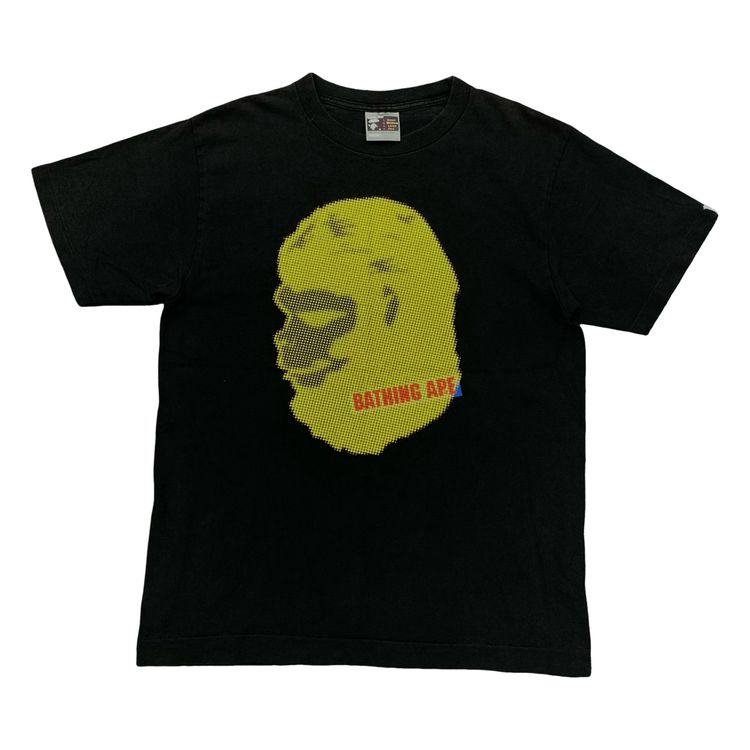 Bape Medium Tee Big Ape Head Black T-Shirt A Bathing Ape Vintage 90s image 1