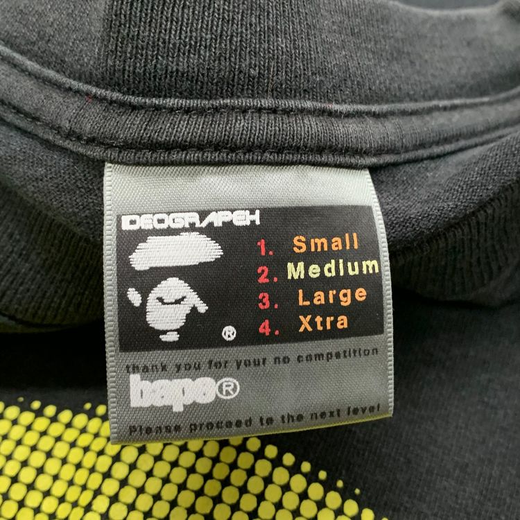 Bape Medium Tee Big Ape Head Black T-Shirt A Bathing Ape Vintage 90s image 3