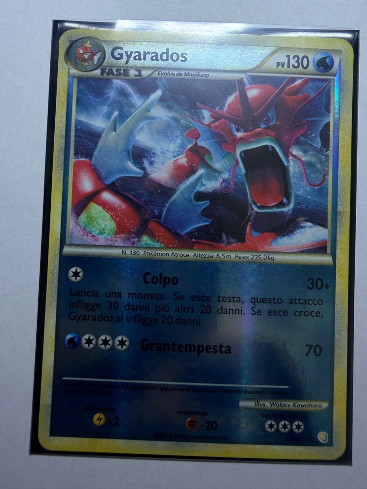 Gyarados Pokémon Trading Card obraz 2