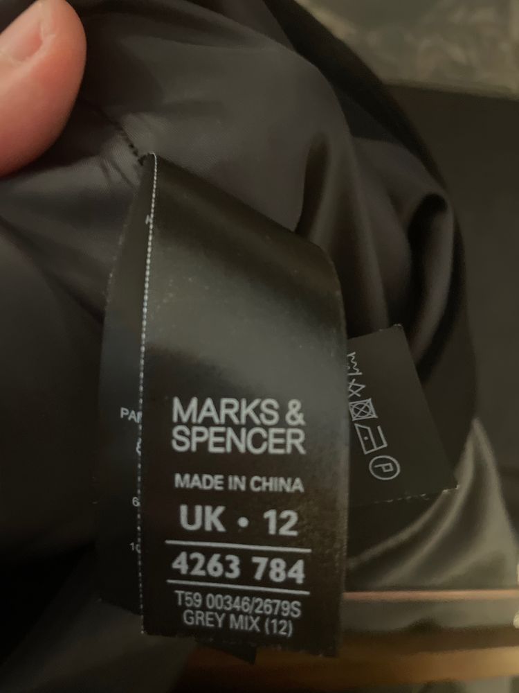 Immagine di Marks & Spencer Grey Mix Skirt 2