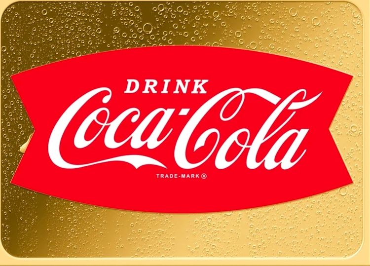 1/500 Gold  'Drink' Coca cola bar in case