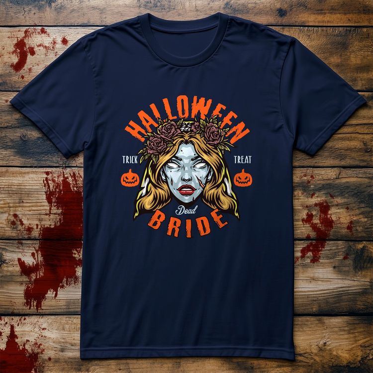 Zombie Bride T-Shirt - Hilariously image 2