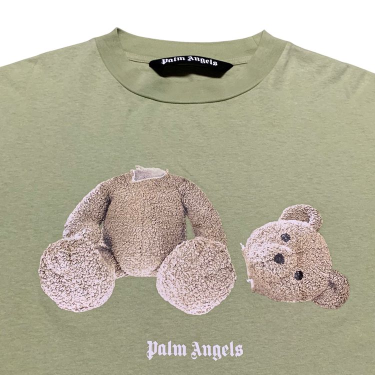 Palm Angels Medium Classic Bear Mint Green Tee image 8