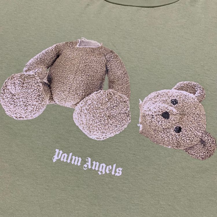 Palm Angels Medium Classic Bear Mint Green Tee image 5
