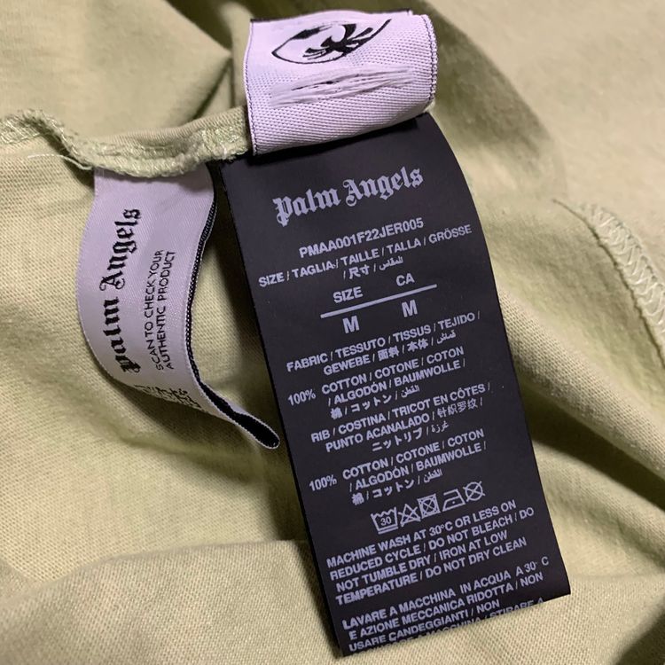 Palm Angels Medium Classic Bear Mint Green Tee image 10