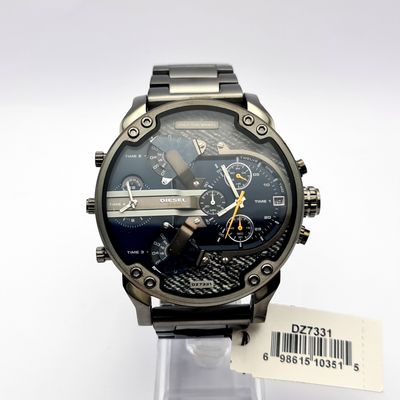 Diesel DZ7331 Grey Stainless Steel With Blue Dial Mens Watch 6