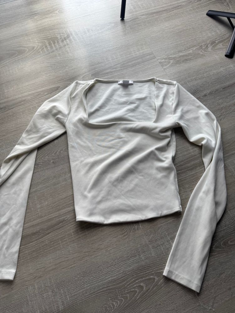 White Long Sleeve Top