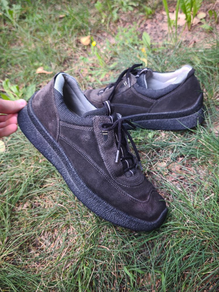 Black Suede Casual Sneakers Ecco 