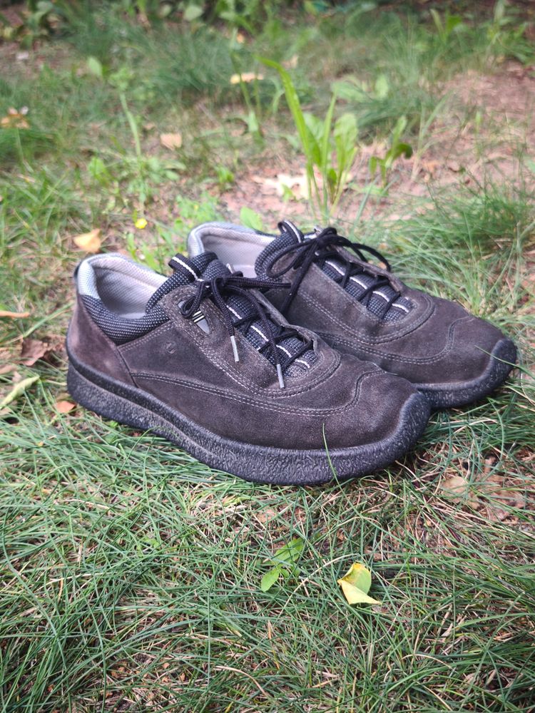 Black Suede Casual Sneakers Ecco  image 2