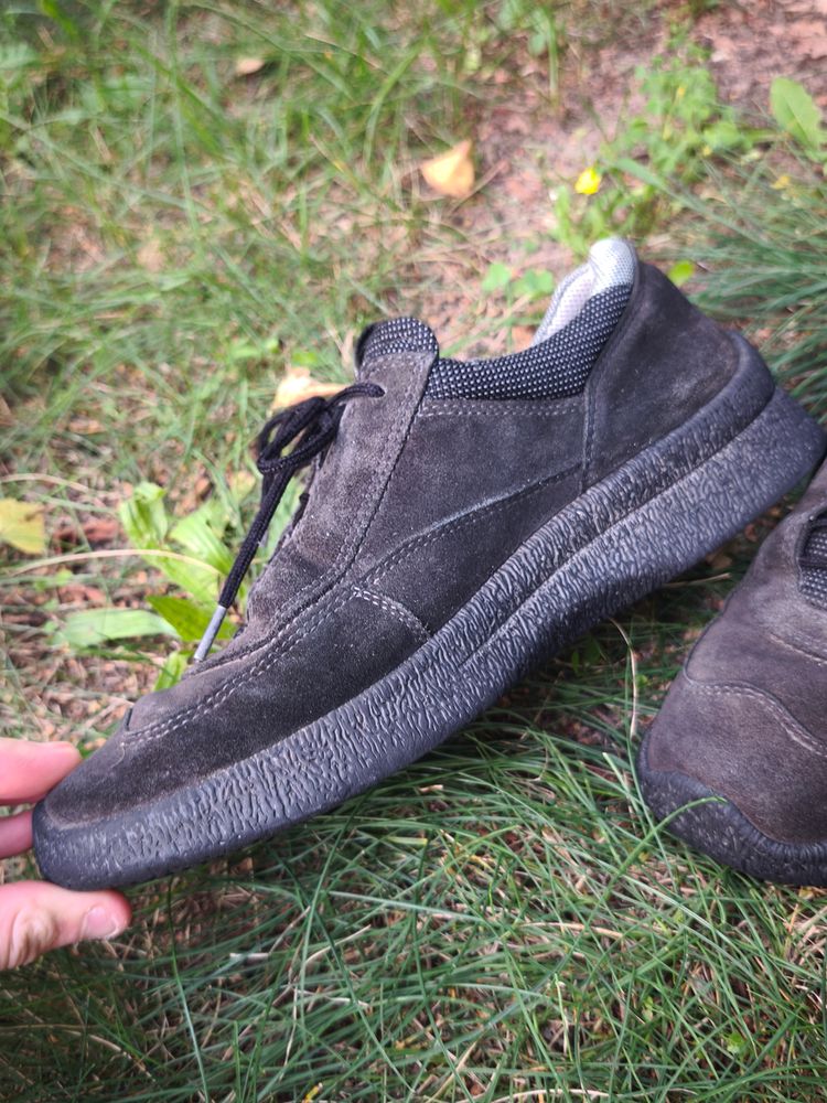 Black Suede Casual Sneakers Ecco  image 5