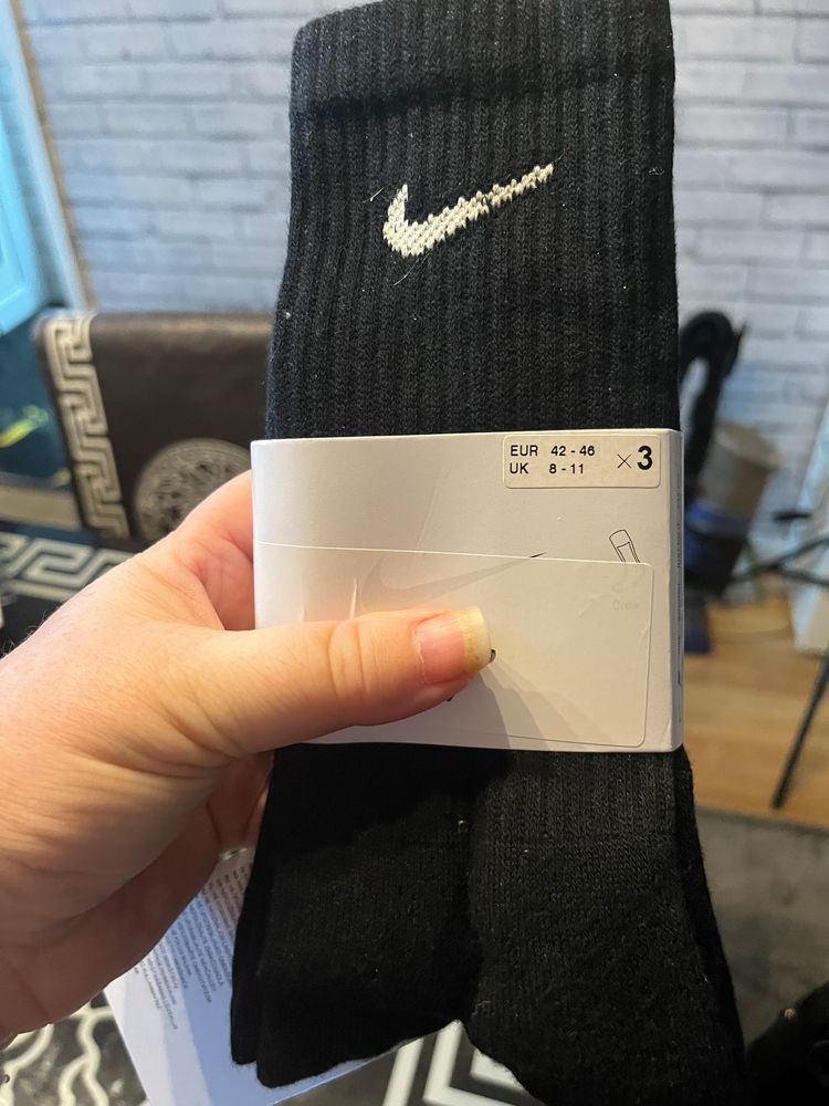 Nike Black Socks 3 Pack