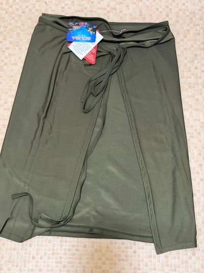 Scuba Swim Green Wrap Skirt