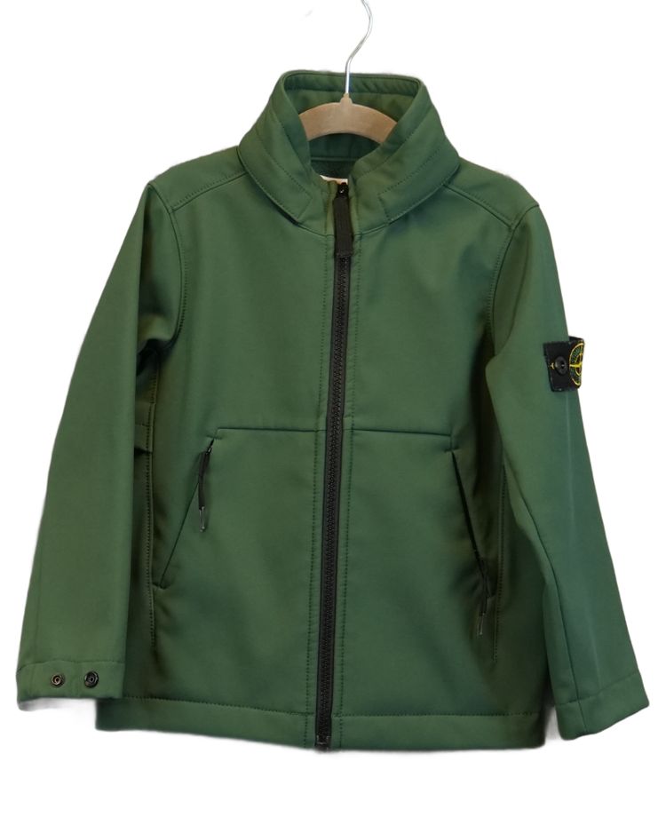 Stone Island Kids Soft Shell Jacket Green image 1